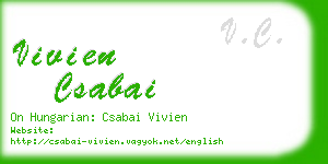 vivien csabai business card